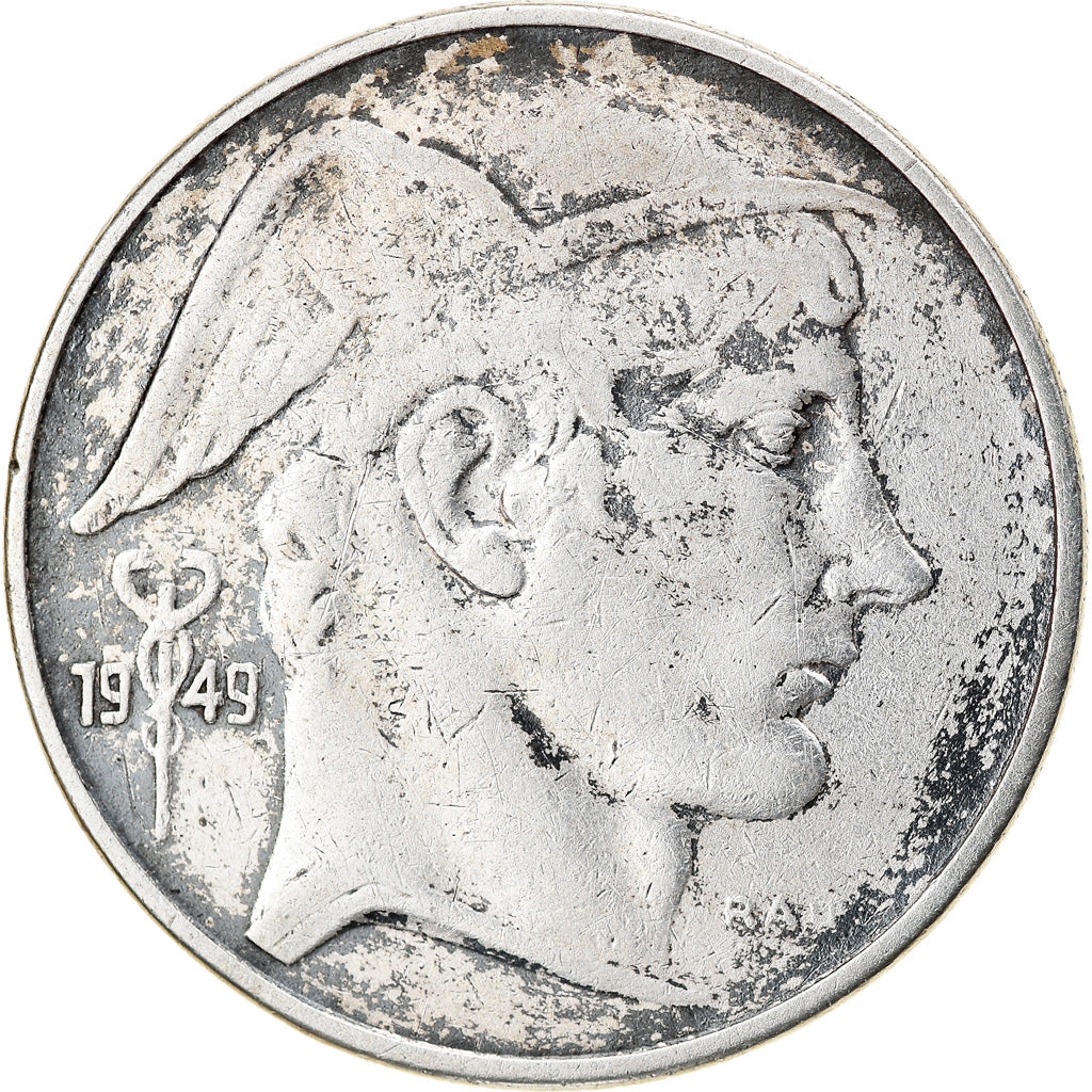 Coin, Belgium, 20 Francs, 20 Frank, 1949, VF(20-25), Silver, KM:140.1