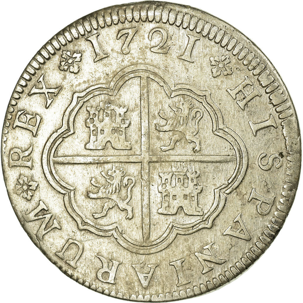 Monnaie, Espagne, Philip V, 2 Reales, 1721, Segovia, TTB+, Argent, KM:297
