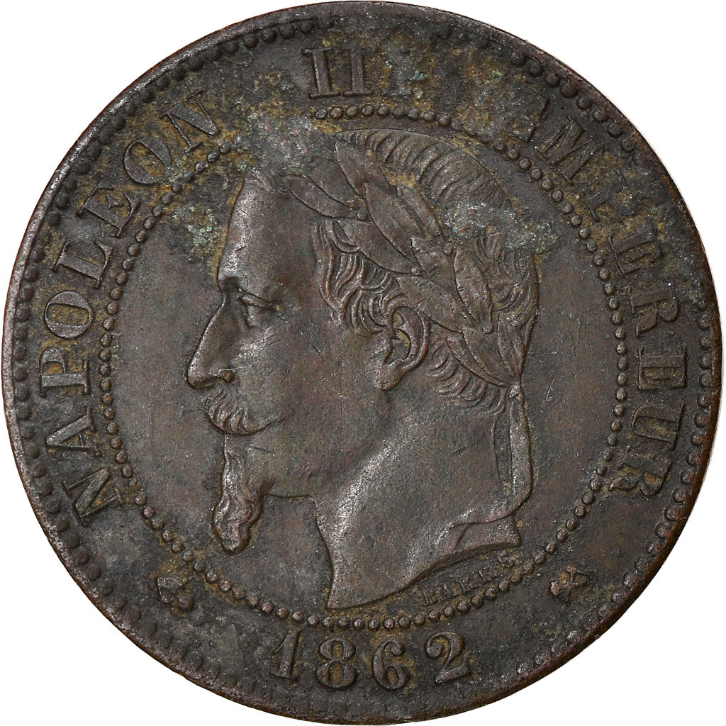 Coin, France, Napoleon III, Napoléon III, 2 Centimes, 1862, Bordeaux