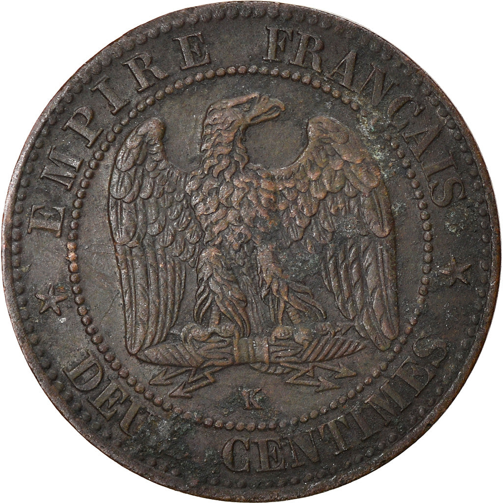 Coin, France, Napoleon III, Napoléon III, 2 Centimes, 1862, Bordeaux