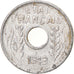 Moneta, INDOCINA FRANCESE, Cent, 1943, Paris, MB+, Alluminio, KM:26