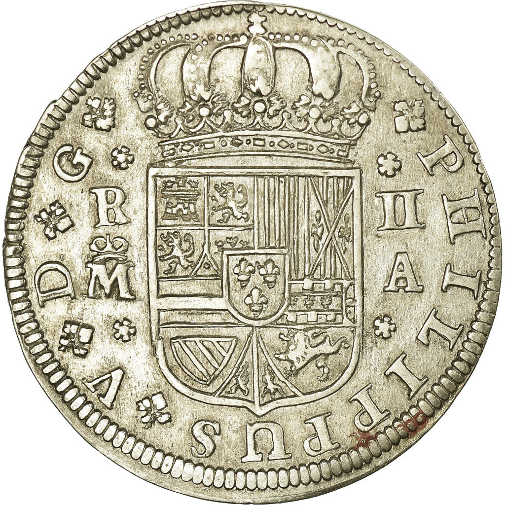 Coin, Spain, Philip V, 2 Reales, 1721, Madrid, AU(50-53), Silver, KM:296