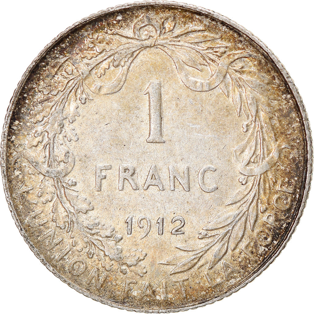 Coin, Belgium, Franc, 1912, EF(40-45), Silver, KM:72