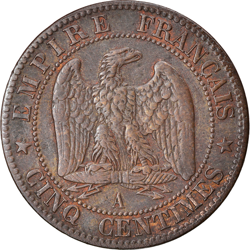 Münze, Frankreich, Napoleon III, Napoléon III, 5 Centimes, 1853, Paris, S+