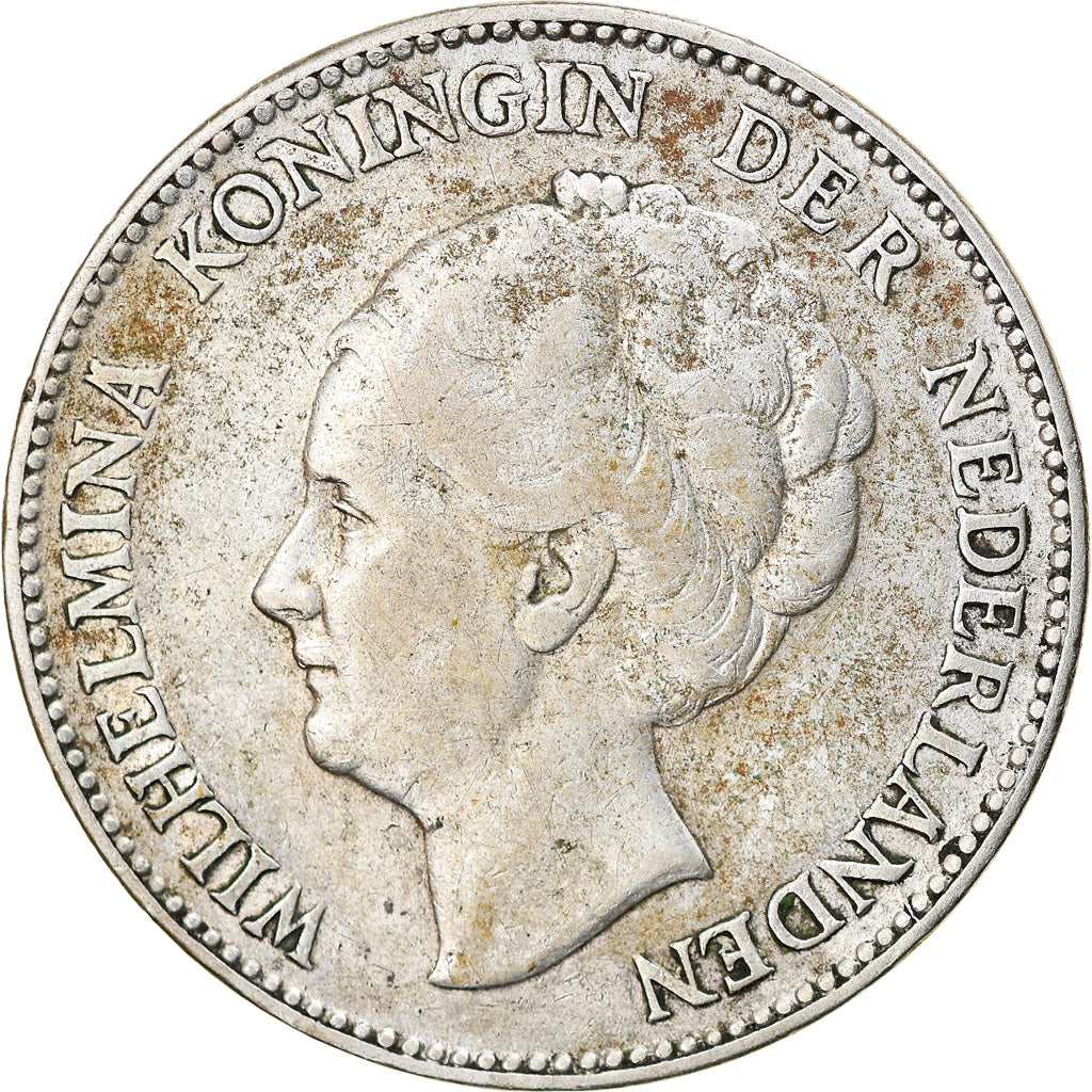 Coin, Netherlands, Wilhelmina I, Gulden, 1931, VF(30-35), Silver, KM:161.1