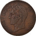 Coin, Monaco, Honore V, 5 Centimes, Cinq, 1837, Monaco, VF(30-35), Copper