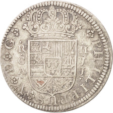 Moneda, España, Philip V, 2 Reales, 1722, Cuenca, MBC+, Plata, KM:308