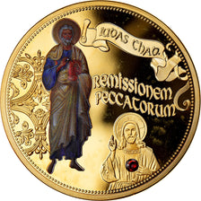 France, Medal, Les 12 Apôtres - Jude Thaddée, MS(65-70), Copper Gilt