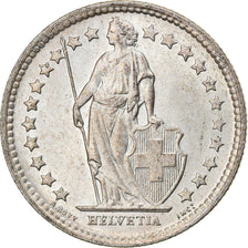 Coin, Switzerland, 1/2 Franc, 1958, Bern, MS(63), Silver, KM:23