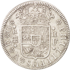 SPAIN, 2 Reales, 1723, Segovia, KM #297, AU(50-53), Silver, 5.82