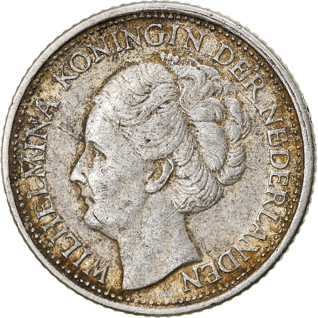 Coin, Curacao, 1/10 Gulden, 1944, Denver, USA, VF(30-35), Silver, KM:43