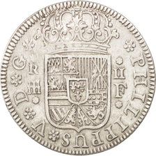 SPAIN, 2 Reales, 1723, Segovia, KM #297, AU(50-53), Silver, 5.51