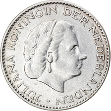 Münze, Niederlande, Juliana, Gulden, 1955, SS, Silber, KM:184