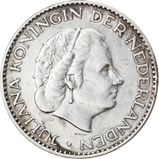 Coin, Netherlands, Juliana, Gulden, 1957, VF(30-35), Silver, KM:184