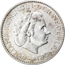 Coin, Netherlands, Juliana, Gulden, 1957, EF(40-45), Silver, KM:184