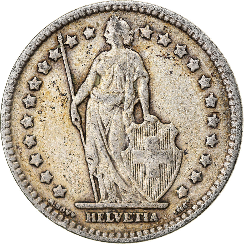 Coin, Switzerland, Franc, 1914, Bern, VF(30-35), Silver, KM:24