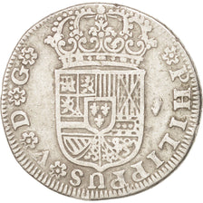 SPAIN, 2 Reales, 1729, Seville, KM #340, EF(40-45), Silver, 5.59