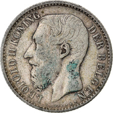Monnaie, Belgique, Leopold II, Franc, 1886, B+, Argent, KM:28.1