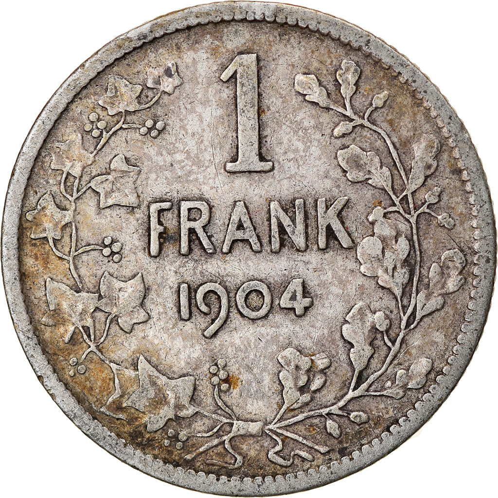 Monnaie, Belgique, Leopold II, Franc, 1904, TB, Argent, KM:57.1