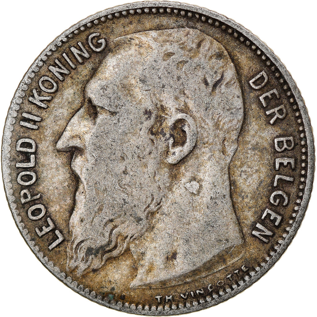 Coin, Belgium, Franc, 1909, VF(30-35), Silver, KM:57.1
