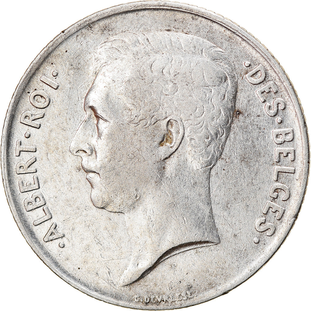 Moeda, Bélgica, Franc, 1911, EF(40-45), Prata, KM:72