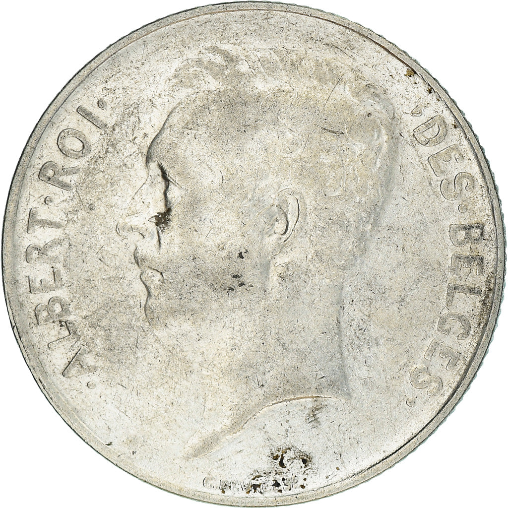 Moeda, Bélgica, Franc, 1914, VF(30-35), Prata, KM:72