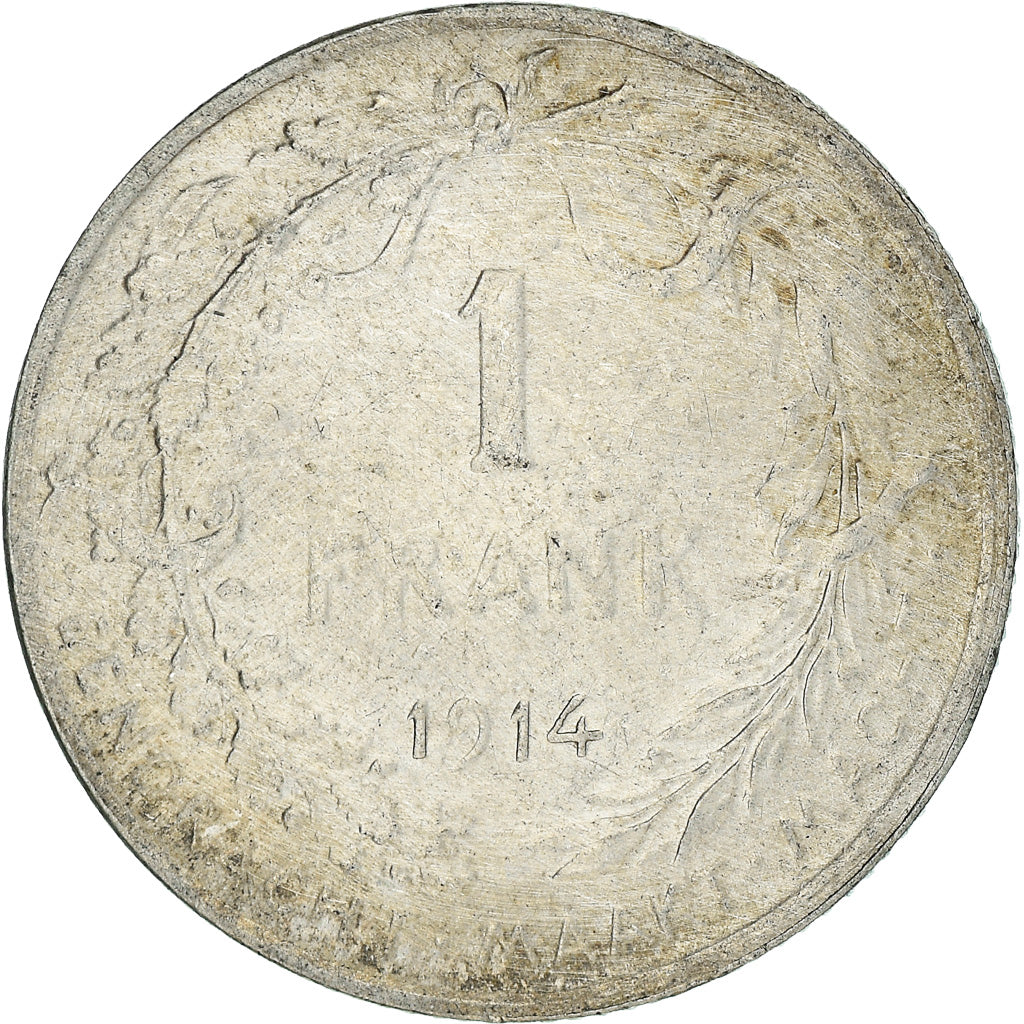 Coin, Belgium, Franc, 1914, VF(30-35), Silver, KM:73.1