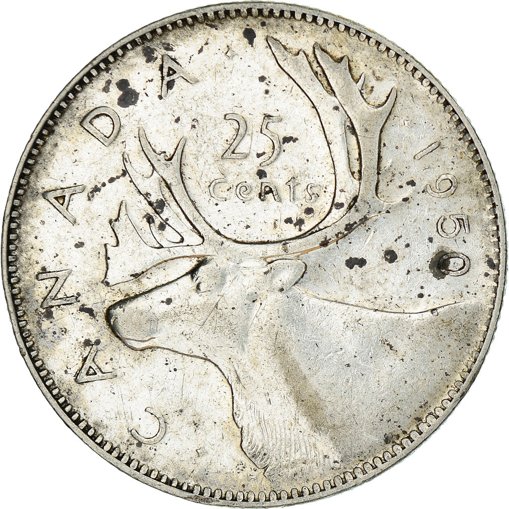 Coin, Canada, George VI, 25 Cents, 1950, Royal Canadian Mint, Ottawa, VF(30-35)