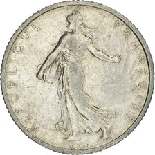 Coin, France, Semeuse, Franc, 1915, Paris, AU(50-53), Silver, KM:844.1