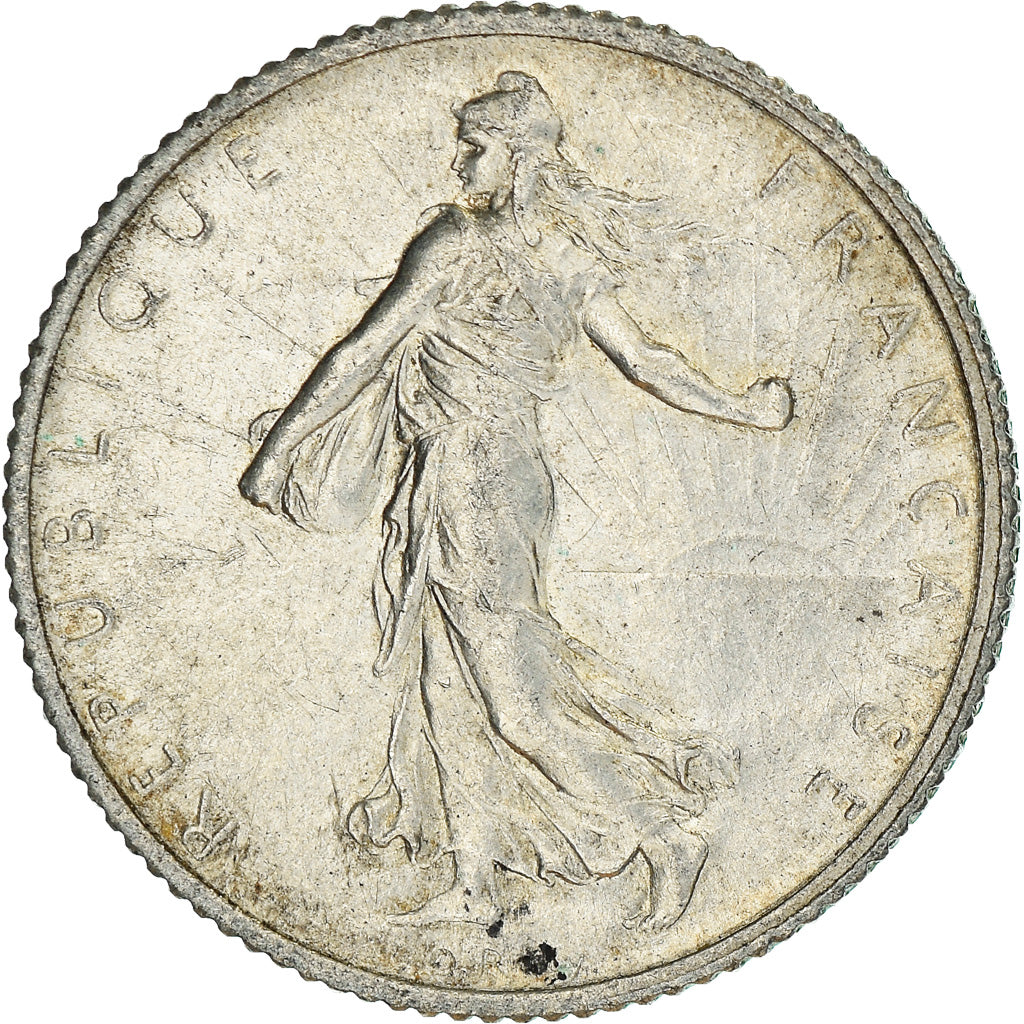 Coin, France, Semeuse, Franc, 1915, Paris, AU(50-53), Silver, KM:844.1
