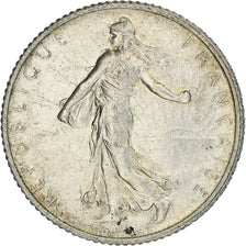 Coin, France, Semeuse, Franc, 1915, Paris, AU(50-53), Silver, KM:844.1