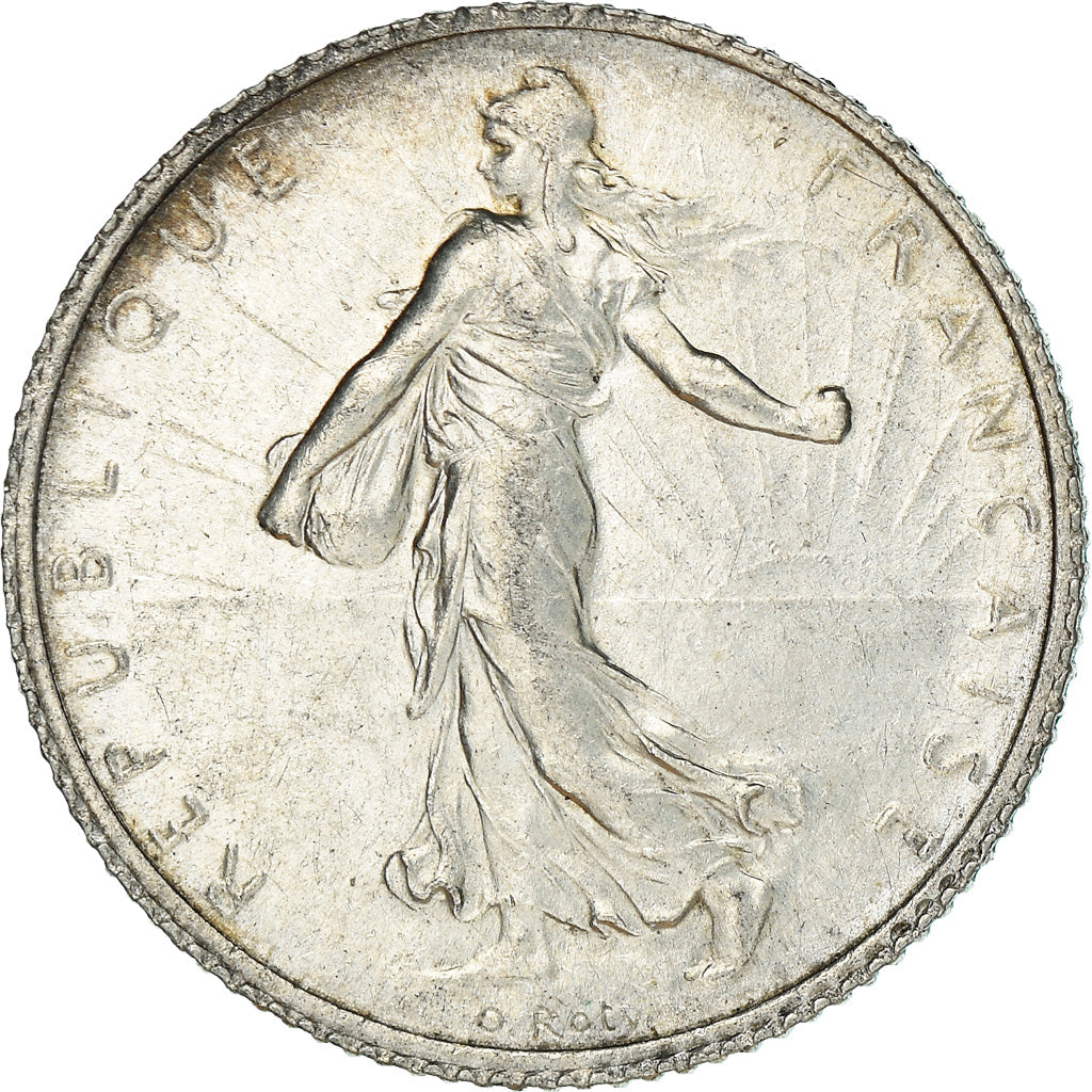 Coin, France, Semeuse, Franc, 1919, Paris, AU(50-53), Silver, KM:844.1