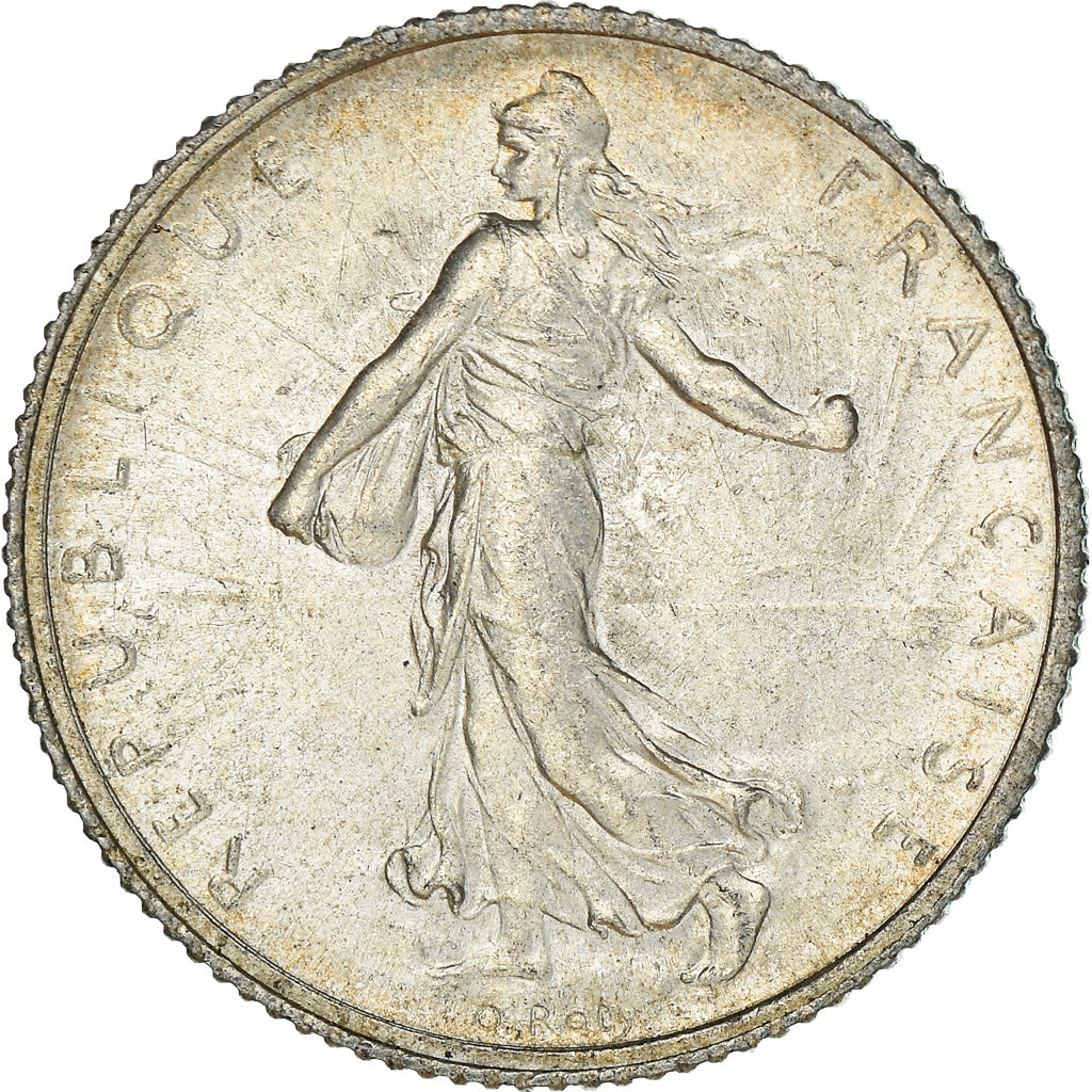 Coin, France, Semeuse, Franc, 1920, Paris, AU(55-58), Silver, KM:844.1