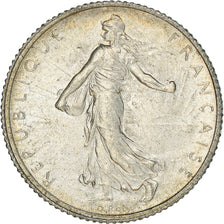Coin, France, Semeuse, Franc, 1920, Paris, AU(55-58), Silver, KM:844.1