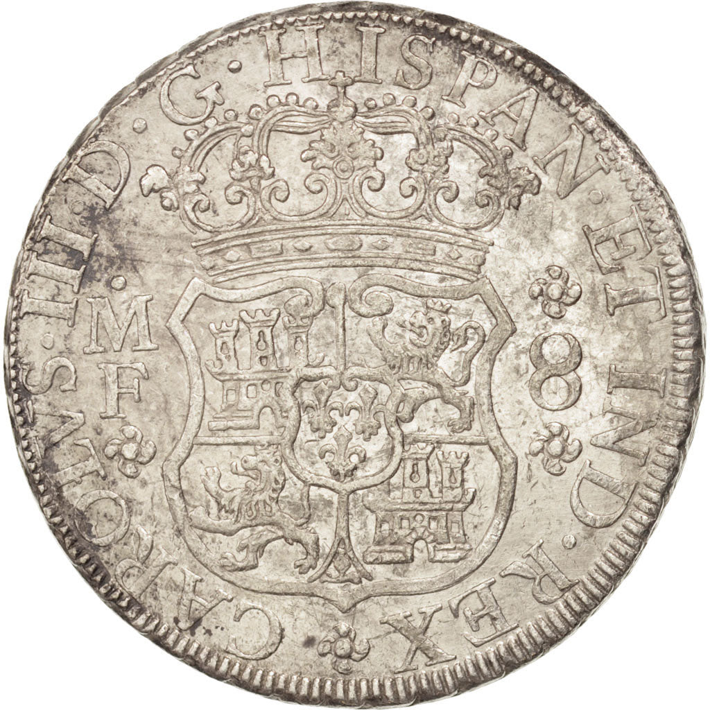 Messico, Charles III, 8 Réales, 1769, Mexico City, SPL-, Argento, KM:105
