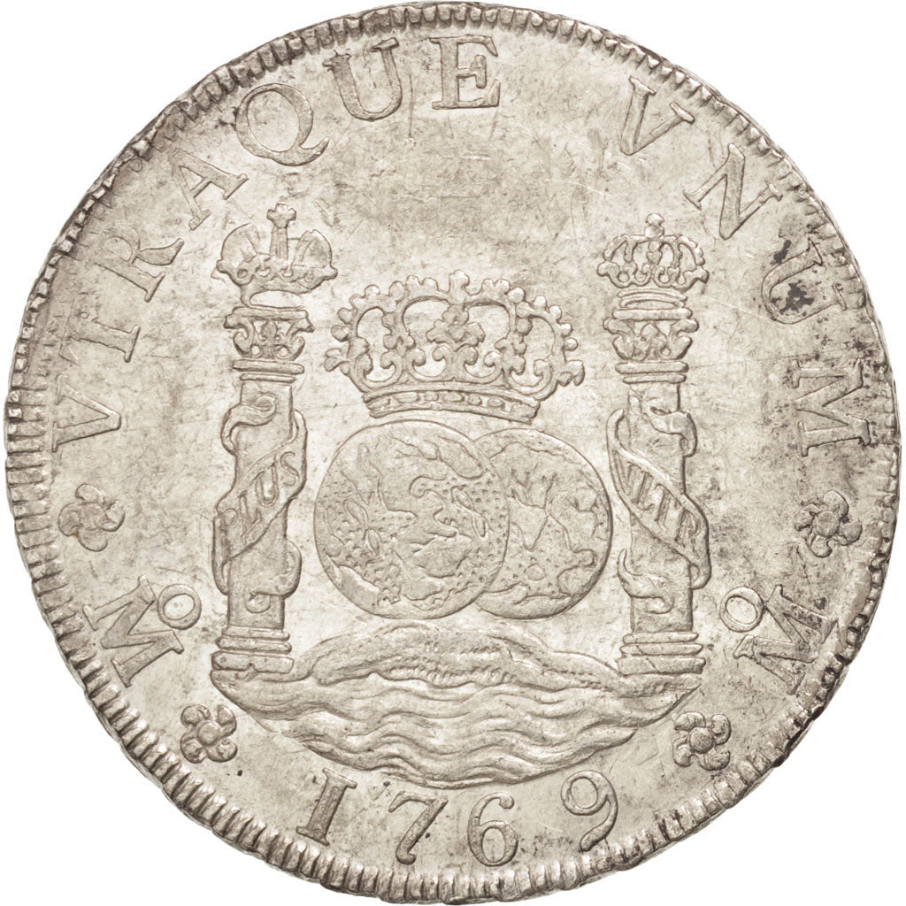 Messico, Charles III, 8 Réales, 1769, Mexico City, SPL-, Argento, KM:105