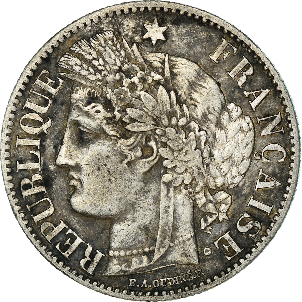 Moneda, Francia, Cérès, 2 Francs, 1873, Paris, MBC, Plata, KM:817.1