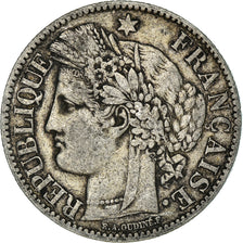 Moneta, Francia, Cérès, 2 Francs, 1871, Paris, BB, Argento, KM:817.1