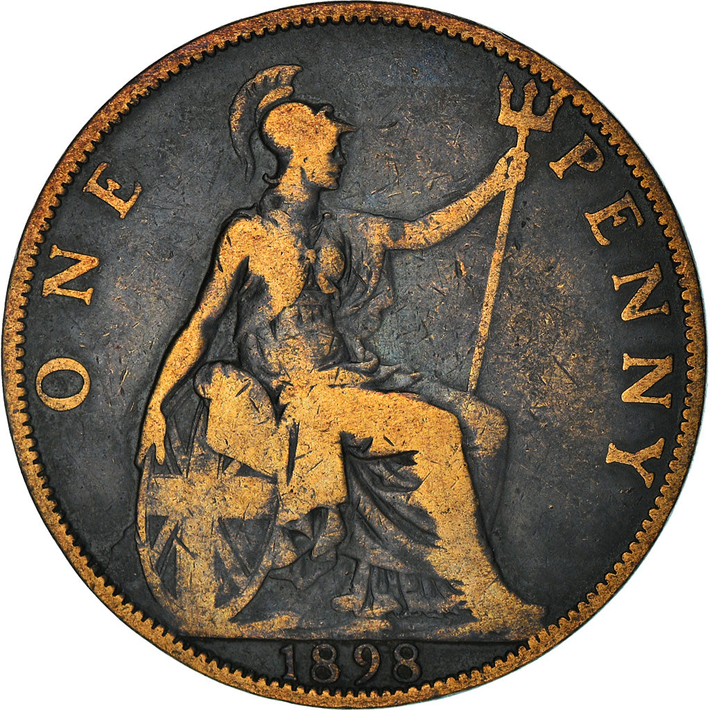 Münze, Großbritannien, Victoria, Penny, 1898, SGE+, Bronze, KM:790