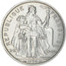 Coin, New Caledonia, 5 Francs, 1996, Paris, AU(55-58), Aluminum