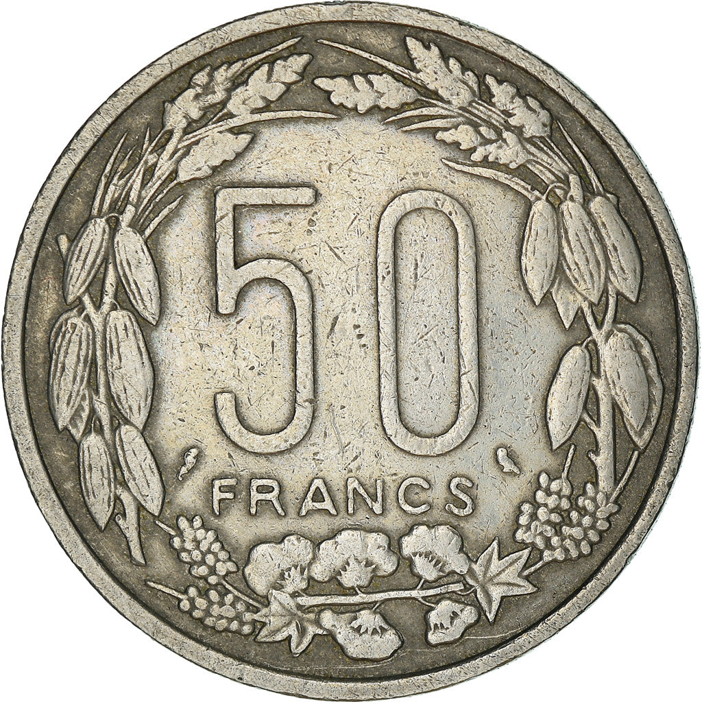 Coin, EQUATORIAL AFRICAN STATES, 50 Francs, 1961, Paris, EF(40-45)