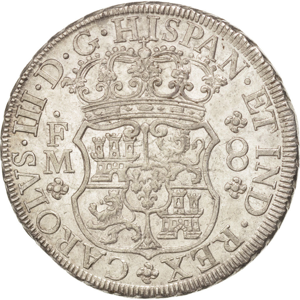 MEXICO, 8 Reales, 1771, Mexico City, KM #105, AU(55-58), Silver, 27.04