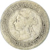 Moneda, Ceilán, Victoria, 10 Cents, 1894, BC+, Plata, KM:94