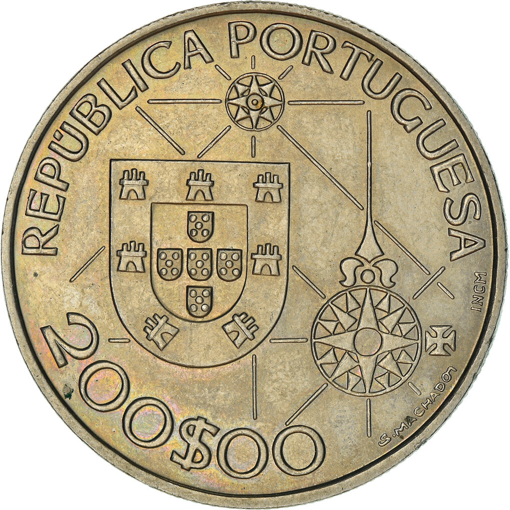 Coin, Portugal, 200 Escudos, 1992, AU(50-53), Copper-nickel, KM:660