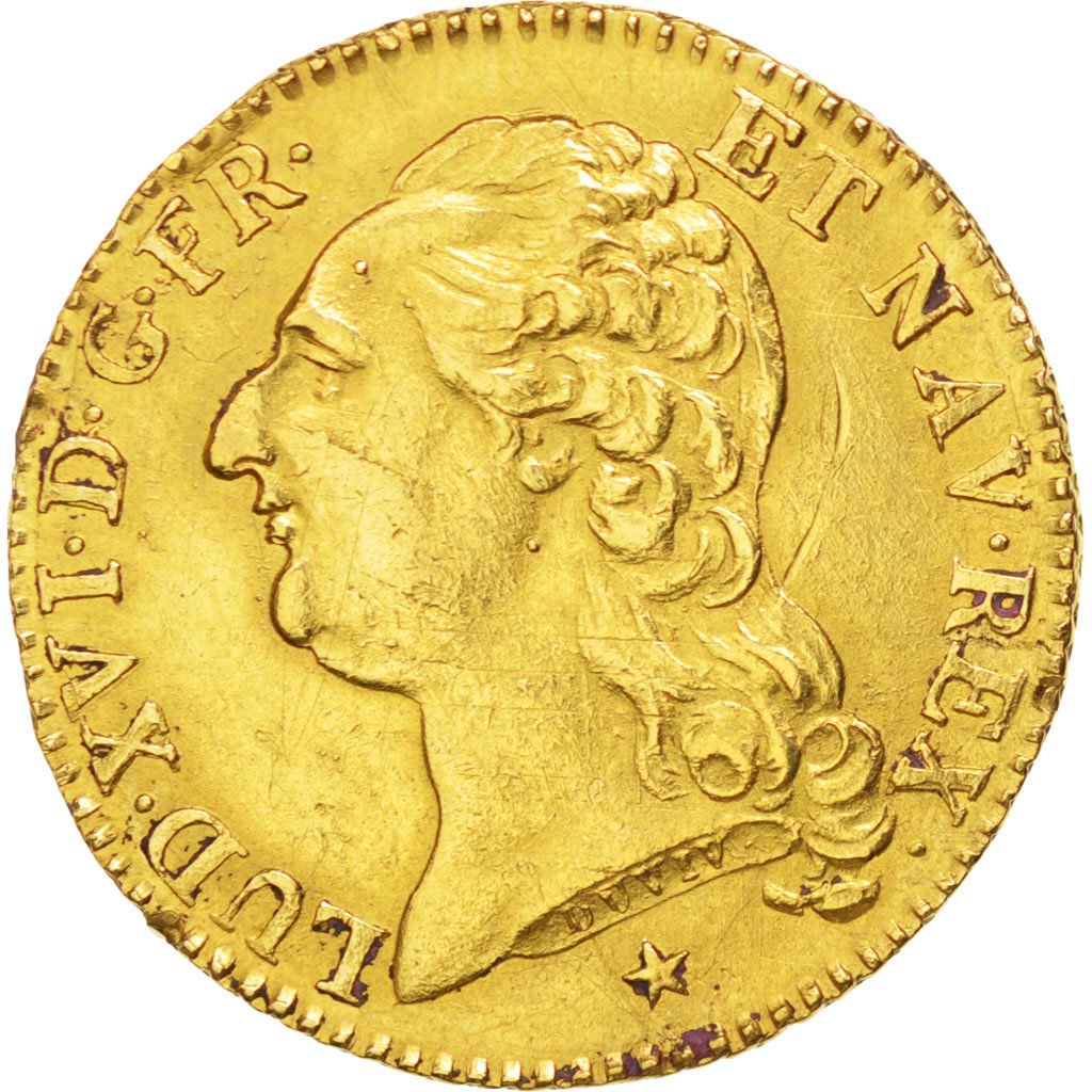FRANCE, Louis d'or à la tête nue, Louis D'or, 1786, Lille, KM #591.15, AU(50-53)