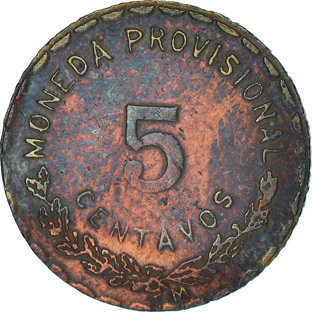 Coin, MEXICO-REVOLUTIONARY, OAXACA, 5 Centavos, 1915, EF(40-45), Copper, KM:721