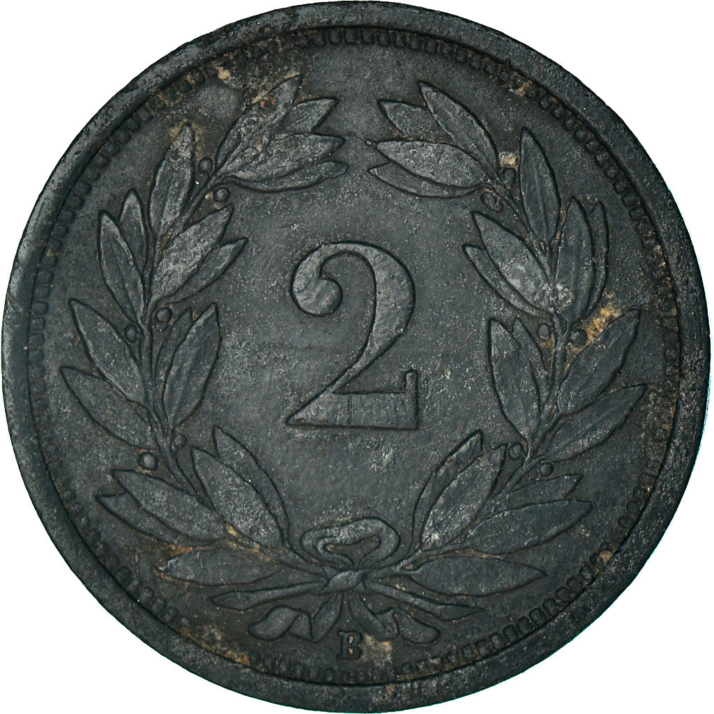 Coin, Switzerland, 2 Rappen, 1944, Bern, AU(50-53), Zinc, KM:4.2b