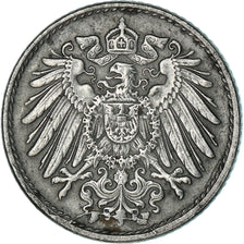 Coin, GERMANY - EMPIRE, 5 Pfennig, 1920, Stuttgart, AU(50-53), Iron, KM:19
