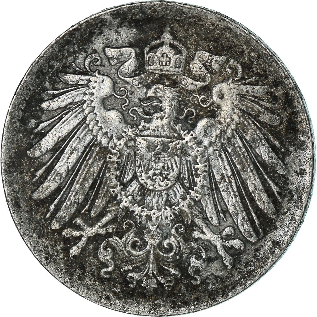 Moneta, GERMANIA - IMPERO, 5 Pfennig, 1921, Berlin, BB, Ferro, KM:19