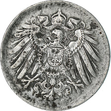 Münze, GERMANY - EMPIRE, 5 Pfennig, 1922, Stuttgart, S+, Iron, KM:19